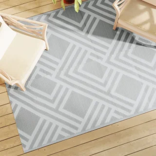 vidaXL Buitenkleed 160x230 cm Grijs