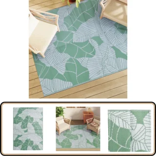 vidaXL Buitenkleed 160x230 cm Groen Polypropeen