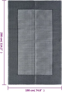 vidaXL Buitenkleed 190x290 cm Grijs