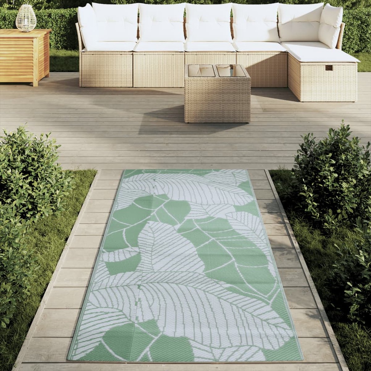 Wat vinden we goed aan de vidaXL Buitenkleed 80x150 cm Groen Polypropeen