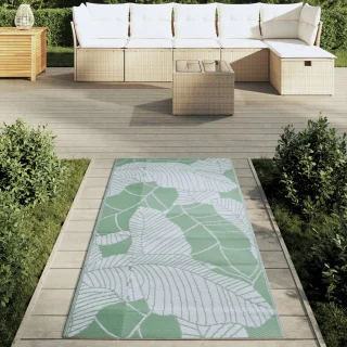 vidaXL Buitenkleed 80x150 cm Groen Polypropeen