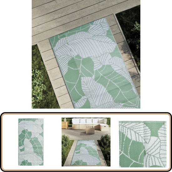 vidaXL Buitenkleed 80x150 cm Groen Polypropeen review