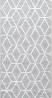 vidaXL Buitenkleed ARAKIL 120x180 cm grijs