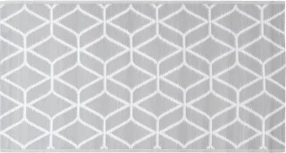 vidaXL Buitenkleed ARAKIL 120x180 cm grijs