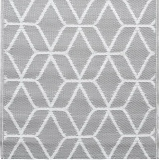vidaXL Buitenkleed ARAKIL 120x180 cm grijs
