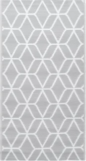 vidaXL Buitenkleed ARAKIL 120x180 cm grijs