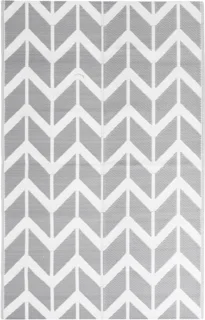 vidaXL Buitenkleed ARAKIL 120x180 cm Grijs