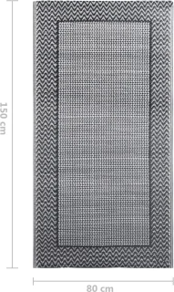 vidaXL Buitenkleed ARAKIL 120x180 cm groen