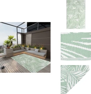 vidaXL Buitenkleed ARAKIL 120x180 cm groen