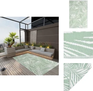 vidaXL Buitenkleed ARAKIL 120x180 cm groen