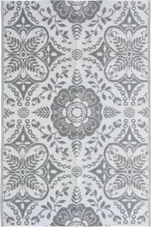 vidaXL Buitenkleed ARAKIL 120x180 cm lichtgrijs