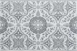 vidaXL Buitenkleed ARAKIL 120x180 cm lichtgrijs