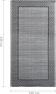 vidaXL Buitenkleed ARAKIL 160x230 cm grijs