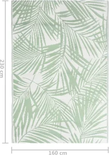 vidaXL Buitenkleed ARAKIL 160x230 cm groen