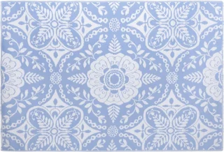 vidaXL Buitenkleed ARAKIL 190x290 cm babyblauw