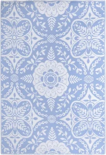 vidaXL Buitenkleed ARAKIL 190x290 cm babyblauw