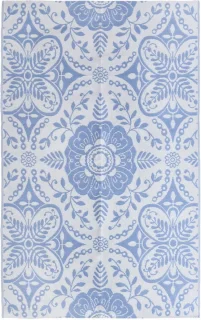 vidaXL Buitenkleed ARAKIL 190x290 cm babyblauw
