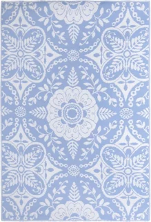 vidaXL Buitenkleed ARAKIL 190x290 cm babyblauw