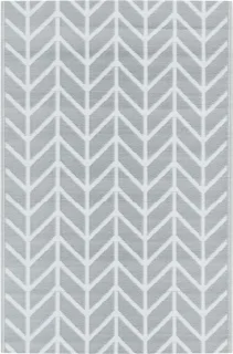 vidaXL Buitenkleed ARAKIL 190x290 cm Grijs