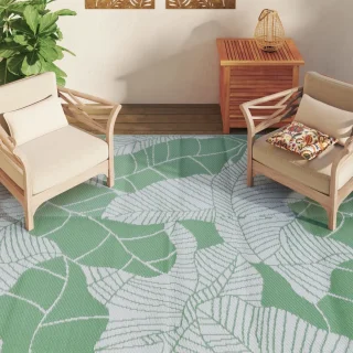 vidaXL Buitenkleed ARAKIL 190x290 cm groen