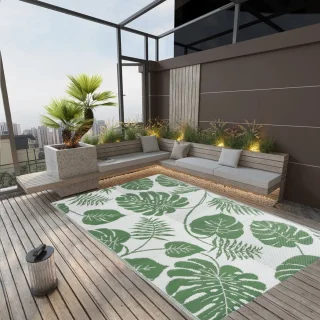 vidaXL Buitenkleed ARAKIL 190x290 cm groen