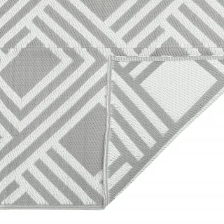vidaXL Buitenkleed ARAKIL 80x150 cm grijs