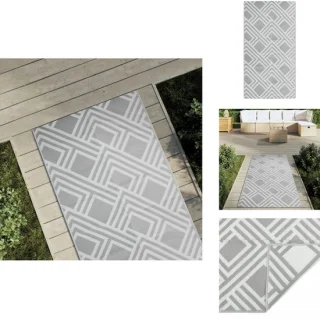 vidaXL Buitenkleed ARAKIL 80x150 cm grijs