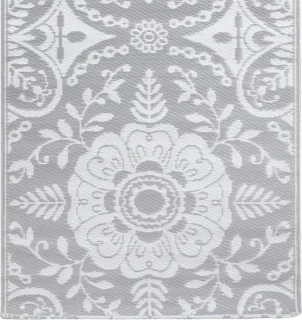 vidaXL Buitenkleed Arakil 80x150 cm Lichtgrijs