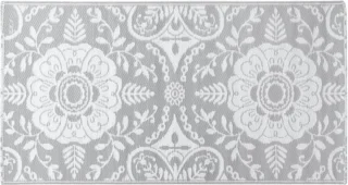 vidaXL Buitenkleed Arakil 80x150 cm Lichtgrijs