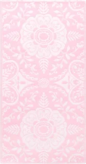 vidaXL Buitenkleed ARAKIL 80x150 cm roze