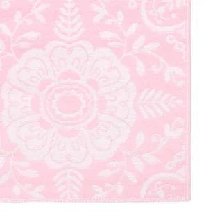 vidaXL Buitenkleed ARAKIL 80x150 cm roze