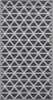 vidaXL Buitenkleed ARAKIL 80x150 cm zwart