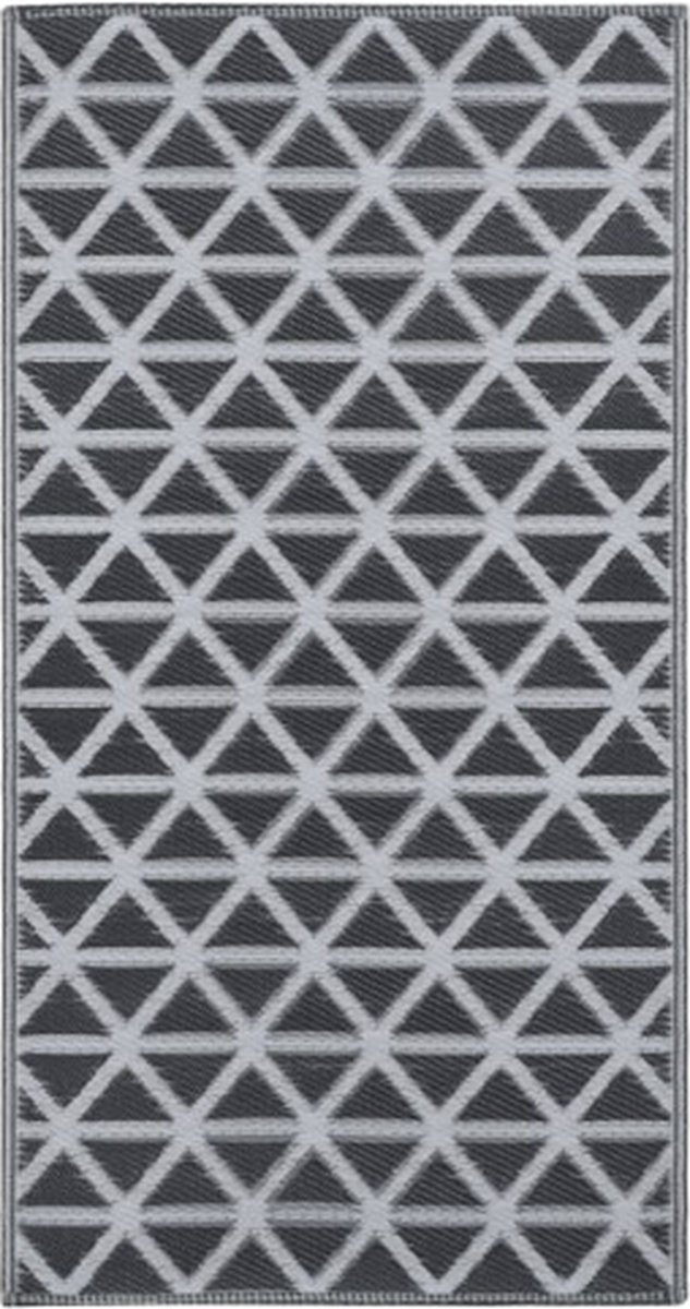 De vidaXL Buitenkleed ARAKIL 80x150 cm zwart in één oogopslag