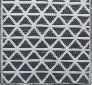 vidaXL Buitenkleed ARAKIL 80x150 cm zwart