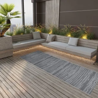 vidaXL Buitenkleed ARAKIL 80x250 cm Antraciet