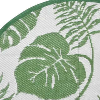 vidaXL Buitenkleed ARAKIL Ø 200 cm groen