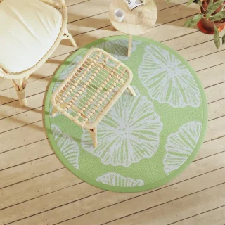 vidaXL Buitenkleed ARAKIL Ø120 cm groen
