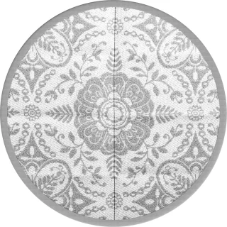 vidaXL Buitenkleed ARAKIL Ø120 cm Lichtgrijs