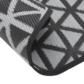 vidaXL Buitenkleed ARAKIL Ø120 cm Zwart