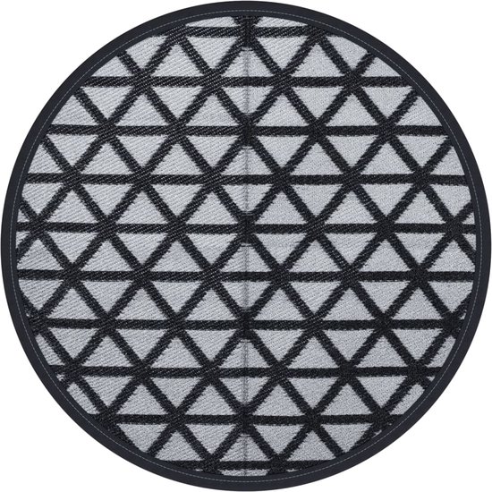 vidaXL Buitenkleed ARAKIL Ø120 cm Zwart review