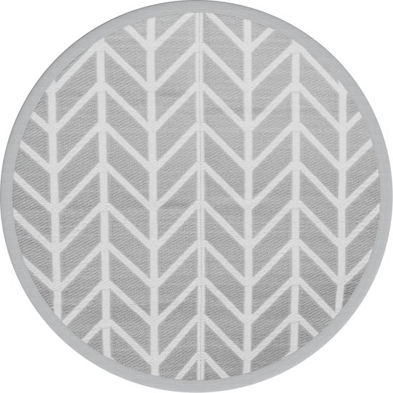 vidaXL Buitenkleed ARAKIL Ø160 cm Grijs Polypropyleen review