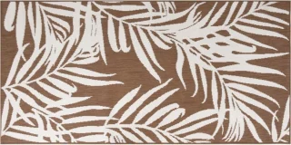 vidaXL Buitenkleed Omkeerbaar 80x150 cm Bruin/Wit