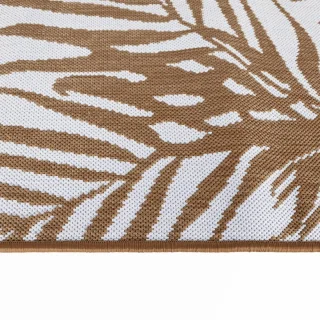 vidaXL Buitenkleed Omkeerbaar 80x150 cm Bruin/Wit