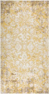vidaXL Buitenkleed platgeweven 80x150 cm geel