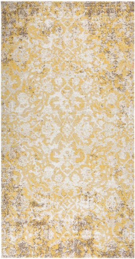 vidaXL Buitenkleed platgeweven 80x150 cm geel review