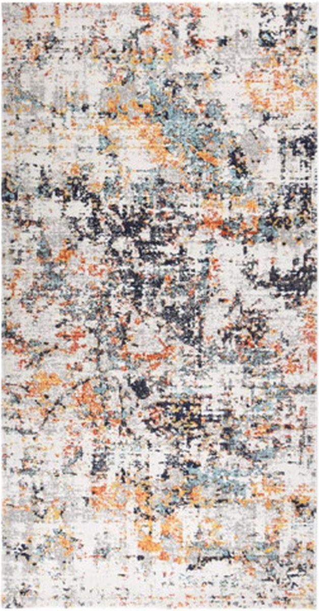 De vidaXL Buitenkleed Platgeweven 80x150 cm Meerkleurig in één oogopslag