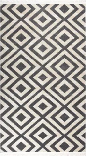 vidaXL Buitenkleed Platgeweven 80x150 cm Meerkleurig