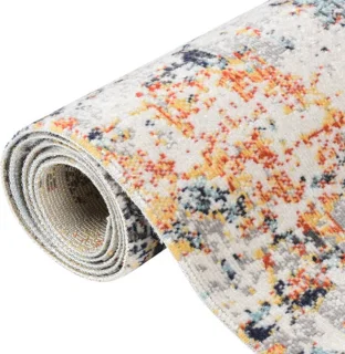 vidaXL Buitenkleed Platgeweven 80x150 cm Meerkleurig