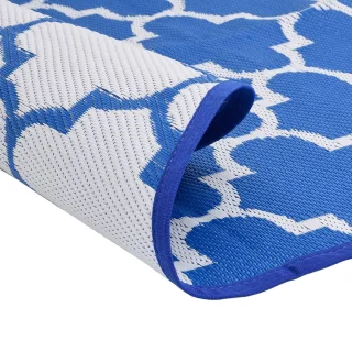vidaXL Buitentapijt ARAKIL Ø 200 cm blauw