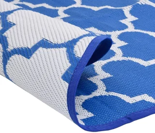 vidaXL Buitentapijt Polypropyleen 200 cm Blauw